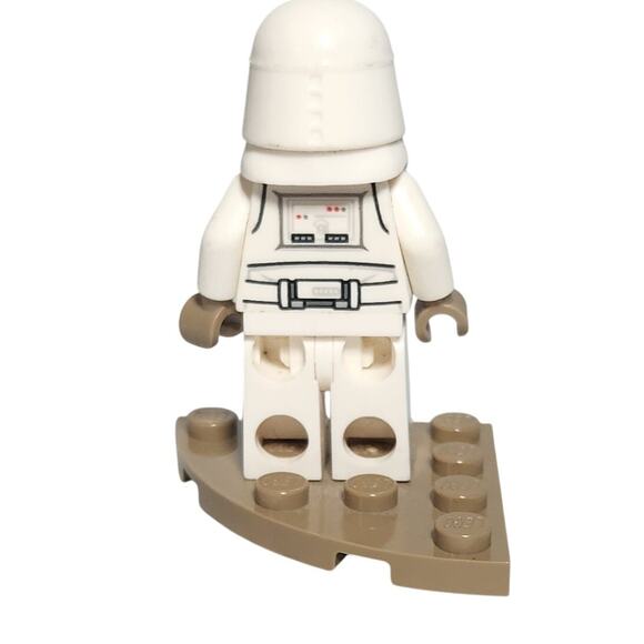 Lego Star Wars Snowtrooper Minifigure With 1 Tile Pre-owned VG - Picture 3 of 4